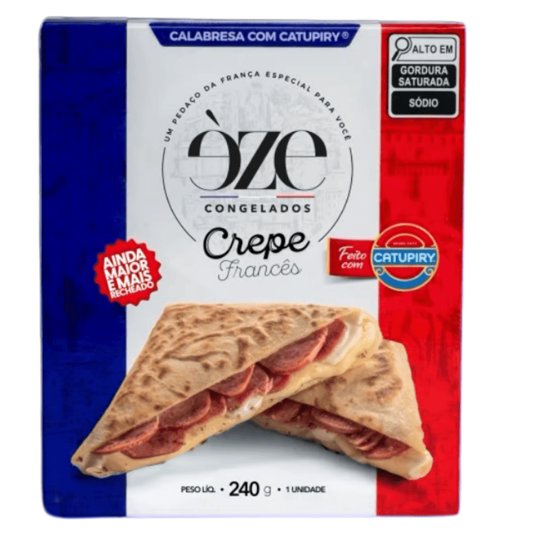 CREPE CONGELADO CALABRESA COM CATUPIRY