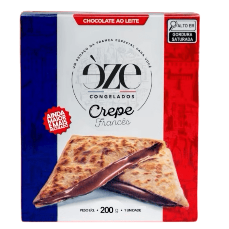 CREPE CONGELADO CHOCOLATE AO LEITE