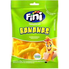 BALA GELATINA FINI BANANAS      PE   80G