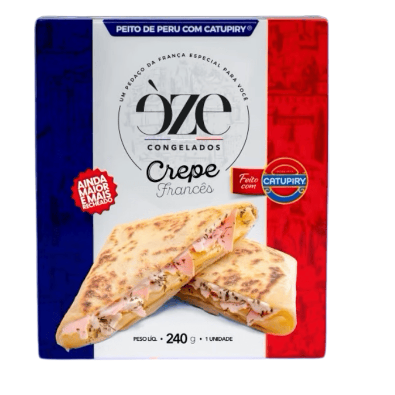 CREPE CONGELADO PEITO DE PERU COM CATUPIRY