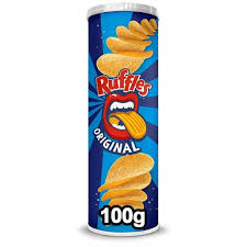 BATATA OND. RUFFLES ORIGINAL    LT  100G