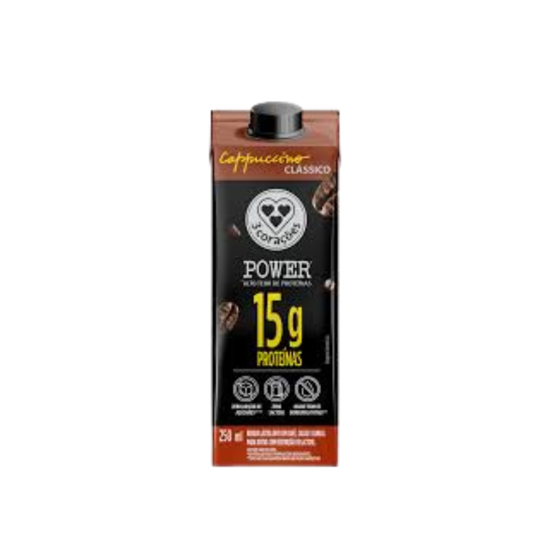 BEBIDA LACTEA 3 CORACOES 250ML CLAS.15G