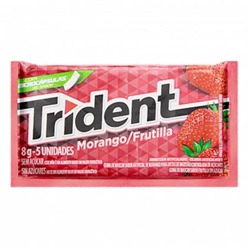 CHICLE TRIDENT 21UN MORANGO