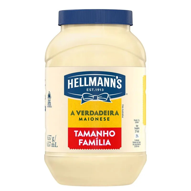 MAIONESE HELLMANNS TRADICIONAL. PT  657G