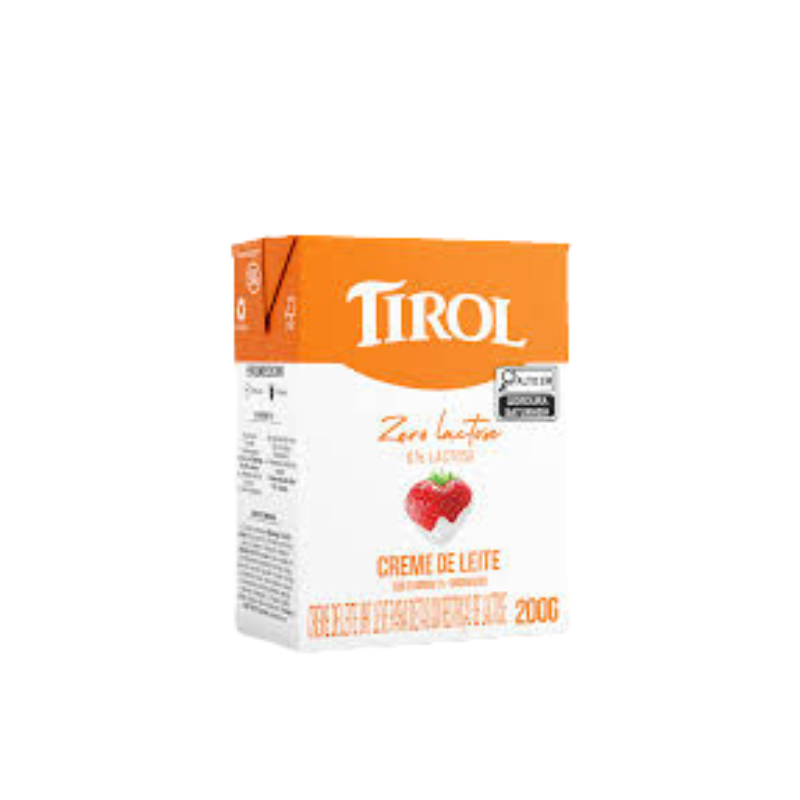 CREME LEITE TIROL ZERO LACTOSE  TP 200GR
